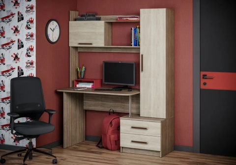 Уголок школьника Паскаль-1 ясень шимо темный / ясень шимо светлый