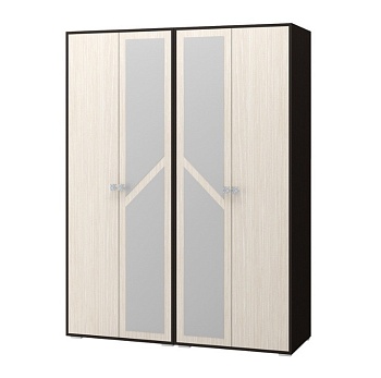 Шкаф 4-х Створчатый Каролина-2 Венге/Ясень Шимо Светлый (1,6х2,22х0,48)