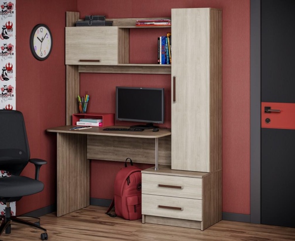 Уголок Школьника Паскаль №1 Разные Цвета (Д-1450 х В-1800 х Г-590 мм)